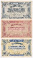 1946. 6db klf adópengő T:II,III kis szakadás