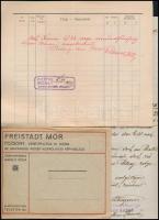 1915-1917 Pozsony, Mühlhammer János utóda Hannó Arthur katonai nyomtatványok, Papír- és ájtatossági ...