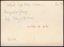 cca 1910 Retyezát, a Pelaga-csúcs, Erdélyi Mór felvétele, hátulján feliratozva, pecséttel jelzett, 1...