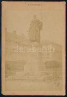 cca 1890 Budapest, a József nádor-szobor, keményhátú fotó, fakult, 16×11 cm