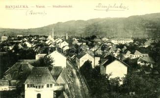 Banja Luka, Banjaluka; Varos / Stadtansicht / general view, street. W. L. Bp. 1640.