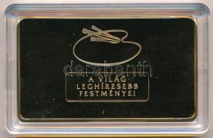 DN "A világ leghíresebb festményei - Michelangelo Bounarroti - Ádám teremtése" aranyozott ...