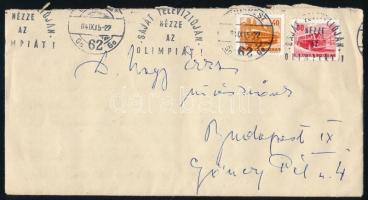 1964 Ajtay Andor színész, rendező kézzel írt levele Nagy Erzsébet művésznőnek, borítékkal