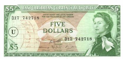 Kelet-Karibi Államok 1965. 5$ "U" fny-sal T:I
