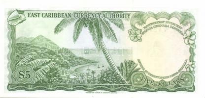 Kelet-Karibi Államok 1965. 5$ "U" fny-sal T:I