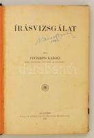 Pinterits Károly: Írásvizsgálat. Bp., 1909, Pallas. Kopott félvászon kötésben.