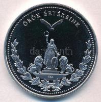 DN "Örök értékeink / Himnusz" aranyozott, ezüstözött fém emlékérem. Szign.: CSA (38,5mm) T...