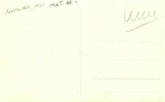 1941 Kisvárda, Ipar és kereskedelmi bank, Országzászló és turul szobor, photo