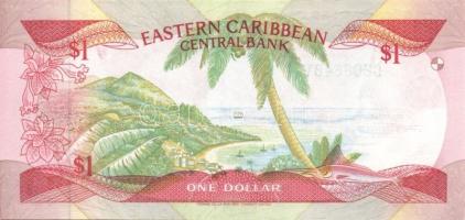 Kelet-Karibi Államok 1985-88. 1$ "U" fny-sal T:I