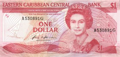 Kelet-Karibi Államok 1985-88. 1$ T:I