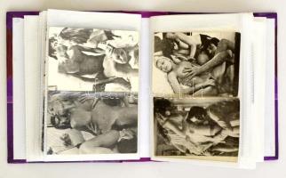 cca 1960-1970 130 db pornó és aktfotó, modern albumba rendezve, különböző méretben