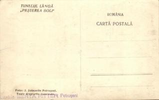 Petrozsény, Petrosani; Pestera Bolii barlang közelében lévő vasúti alagút, gőzmozdony / railway tunn...