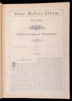 Hans Makart Album. Bécs, é. n., Franz Bondy. Díszes, sérült gerincű szecessziós kötésben, számos kép...