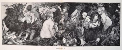 Hans Makart Album. Bécs, é. n., Franz Bondy. Díszes, sérült gerincű szecessziós kötésben, számos kép...