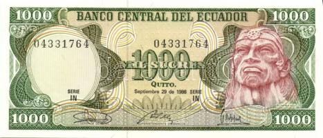 Ekvádor 1986.9.29. 1000S T:I