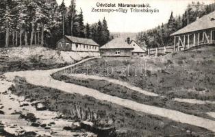 Tótosbánya, Totos (Máramaros), Zserampo-völgy (Nemesbudafalva); Aranybánya / gold mine 1940 Máramarossziget Visszatért So. Stpl (EK)