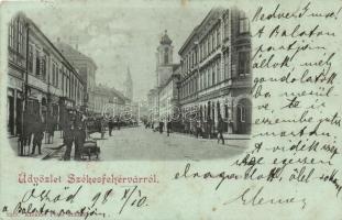 7 db régi magyar városképes lap (Kiskunhalas, Budapest, Székesfehérvár, Tapolca) / 7 pre-1945 Hungarian town-view postcards