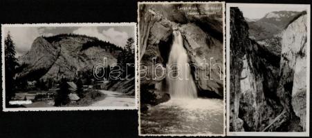 Gyilkostó, Ghilcos, Lacul Rosu; - 3 db régi erdélyi képeslap, hátoldalon második világháborús tábori...