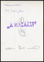 Eifert János (1943- ): Katonavetélkedő, feliratozott fotó, megjelent "A hazáért" folyóirat...