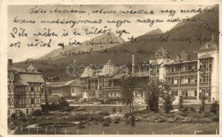 Újtátrafüred, Neu-Schmecks, Novy Smokovec; Dr. Szontágh-féle szanatórium / sanatorium  (EK)