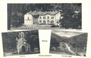 Kassa, Kosice; Bankófüred, Bankó szálloda, Kápolna, Csermely-völgy / hotel, chapel, valley