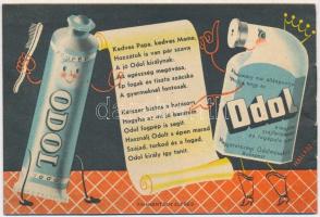 cca 1930 Odol szájfertőtlenítő és fogápoló szer prospektus. Odol képeskönyv rendes gyerekek okulásár...