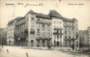 Budapest XI. Villányi út (jelenlegi teniszpálya melletti épület), üzletek. Leffler-féle dohánytőzsde kiadása