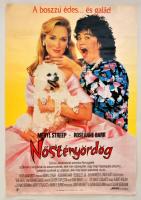 1990 Nőstényördög, amerikai filmvígjáték plakát, főszereplő: Meryl Streep, gyűrött, 81x56 cm