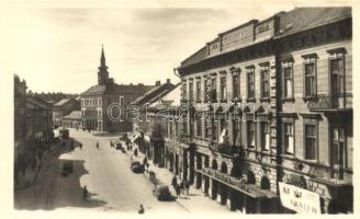 Miskolc - 8 db modern városképes lap: Fő utca, villamosok, Posta palota, Avas szálló, Filmszínház (m...