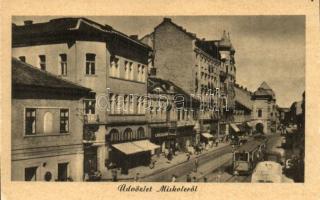 Miskolc - 8 db modern városképes lap: Fő utca, villamosok, Posta palota, Avas szálló, Filmszínház (m...