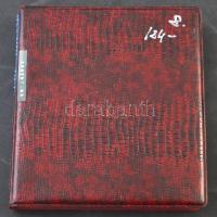 98db-os vegyes külföldi fémpénz tétel albumba rendezve, közte Albánia, Belgium, Dánia, Kína (közte h...