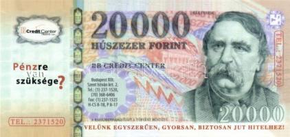 3klf bankjegyet ábrázoló modern reklámpénz