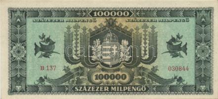 1946. 10.000Milpengő, 100.000Milpengő, 100.000.000Milpengő, 1000.000.000Milpengő, 100.000B.-pengő T:...