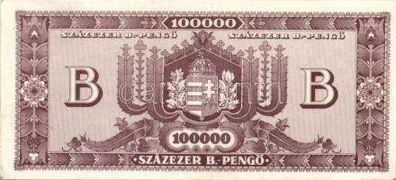 1946. 10.000Milpengő, 100.000Milpengő, 100.000.000Milpengő, 1000.000.000Milpengő, 100.000B.-pengő T:...