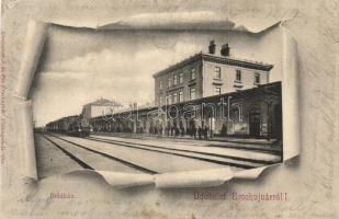 Érsekújvár, Nové Zámky; vasútállomás / railway station / Bahnhof. Art Nouveau