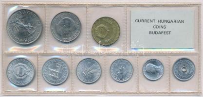 1980. 2f-10Ft (9xklf) érmés forgalmi sor fóliatokban T:1 Adamo FO13
