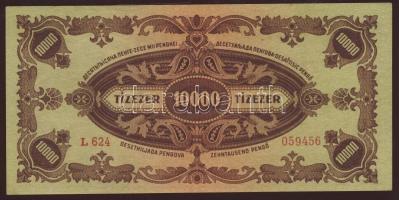 1945. 10.000P bélyeggel T:I