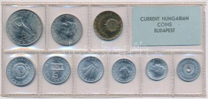 1977. 2f-10Ft (9xklf) érmés forgalmi sor fóliatokban T:1 Adamo FO10
