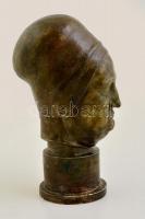 Erdey Dezső (1902-1957): Aquinói Szent Tamás, festett gipsz szobor, jelzés nélkül, kopásokkal, m: 26...