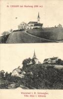 Sober, Cerkev Sv. Urban, Warmbad I.R. Schweigler, Villa Alice i. Abbazia / church, spa, villa