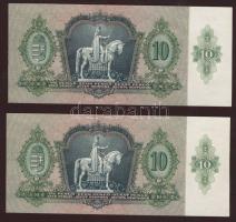 1936. 10P (2x) egymásutáni sorszámmal T:I