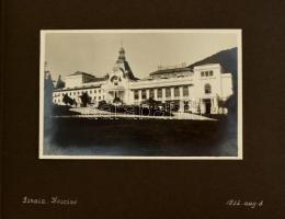 1932 Erdélyi városképes és tájképes fotók és képeslapok albumba ragasztva, összesen 38 db, köztük Br...