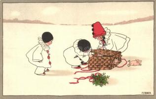 15 db RÉGI motívumlap vegyes minőségben; virág, művész, gyerek, lithok / 15 pre-1945 motive postcard...