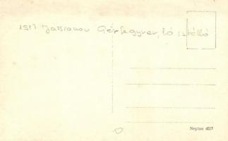 1917 Jassionov (Galícia), Gépfegyver, ló istálló / WWI Austro-Hungarian K.u.K. machine gun position,...