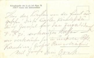 Kapelle erbaut vom K.u.K. Hptm. Orestes Adasiewicz 1915/16 in Ostgalizien. Kriegskapelle des K.u.K. ...