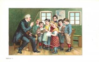 Nestlé-féle gyermekliszt, - 2 db RÉGI megíratlan litho képeslap / children's flour, advertiseme...