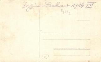 1916 Kelet-Galícia. Batkow (Batykiv). Magaslati géppuska állás / WWI Austro-Hungarian K.u.K. soldier...