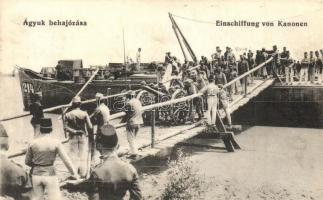 Ágyúk behajózása / Einschiffung von Kanonen / Austro-Hungarian K.u.K. cannon embarkation (EK)