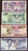 Ghana 1983-91. 10C, 20C, 50C, 100C, 200C, 500C, 1000C, 2000C, 5000C T:I