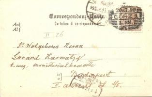 Gorizia, Görz, Gorica; Hauptthor zum Castello / main gate to the castle, oxen cart